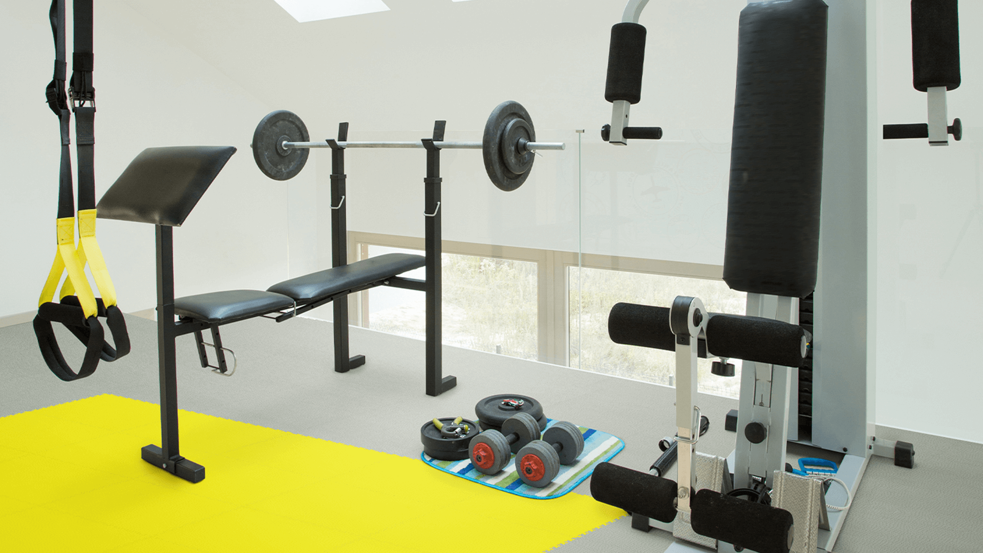 Gym floor tiles